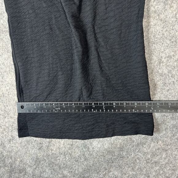 Lululemon Can You Feel The Pleat Crop Wide Leg Pant 10 Travel Texture Black - Picture 8 of 9